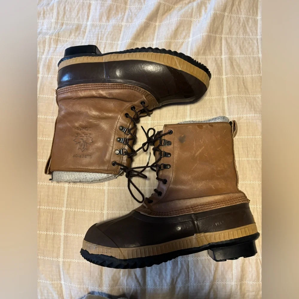 Vintage Sorel Superior Kaufman Winter Duck Boot size 10 made in Canada